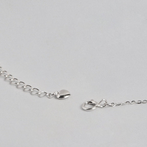 Blue Solitaire 925 Sterling Silver Necklace