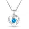 Heart of the Sea Rhodium Plated Necklace