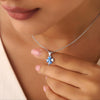 A Wish on the Sky Rhodium Plated Necklace