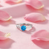 Ocean’s Forever Solitaire Rhodium Plated Ring (Adjustable)