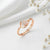 Blossom Orbit Rose Gold Plated 925 Silver Adjustable Ring